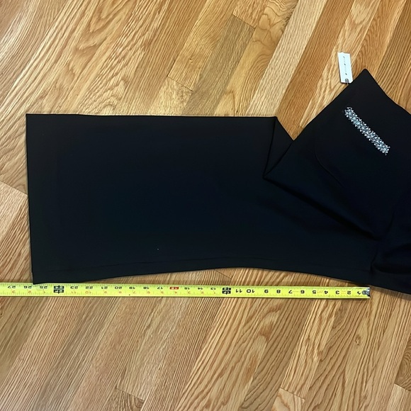 Anthropologie The Colette Cropped Wide-Leg Pants Rhinestone Ed Size 32 NWT - Picture 8 of 15